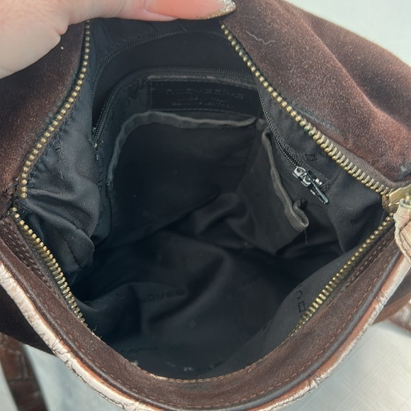 Nuovedive Made in Italy leather & suede with alligator print trim - Picture 9 of 10